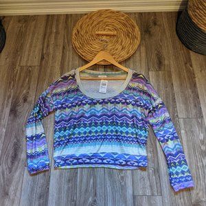 NWT (M) - DELIA'S Ikat Crop Top
